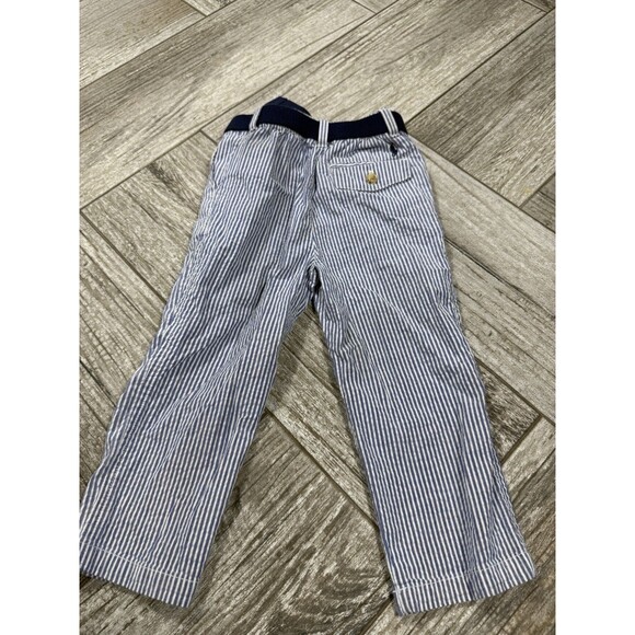 Ralph Lauren Belted Blue Striped Dress Pants Infant 24 Months - Picture 3 of 6